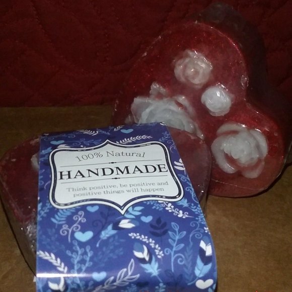 Heart and Rose Homemade All Natural Soap - Picture 4 of 9